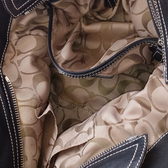 COACK BLACK LEATHER PURSE /HANDBAG - Picture 7 of 7